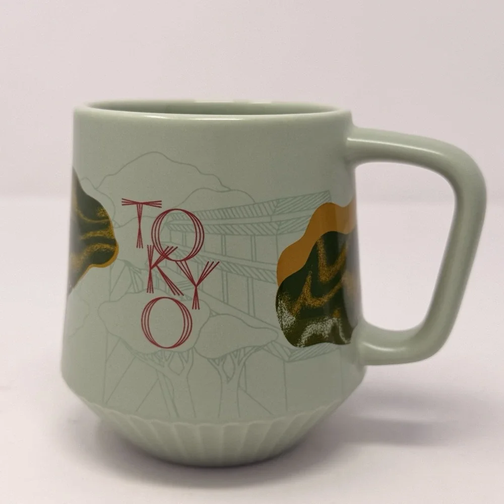 Starbucks Reserve‎ Roastery Tokyo Microblend Pleated Mug Green 355ml New w/ Box